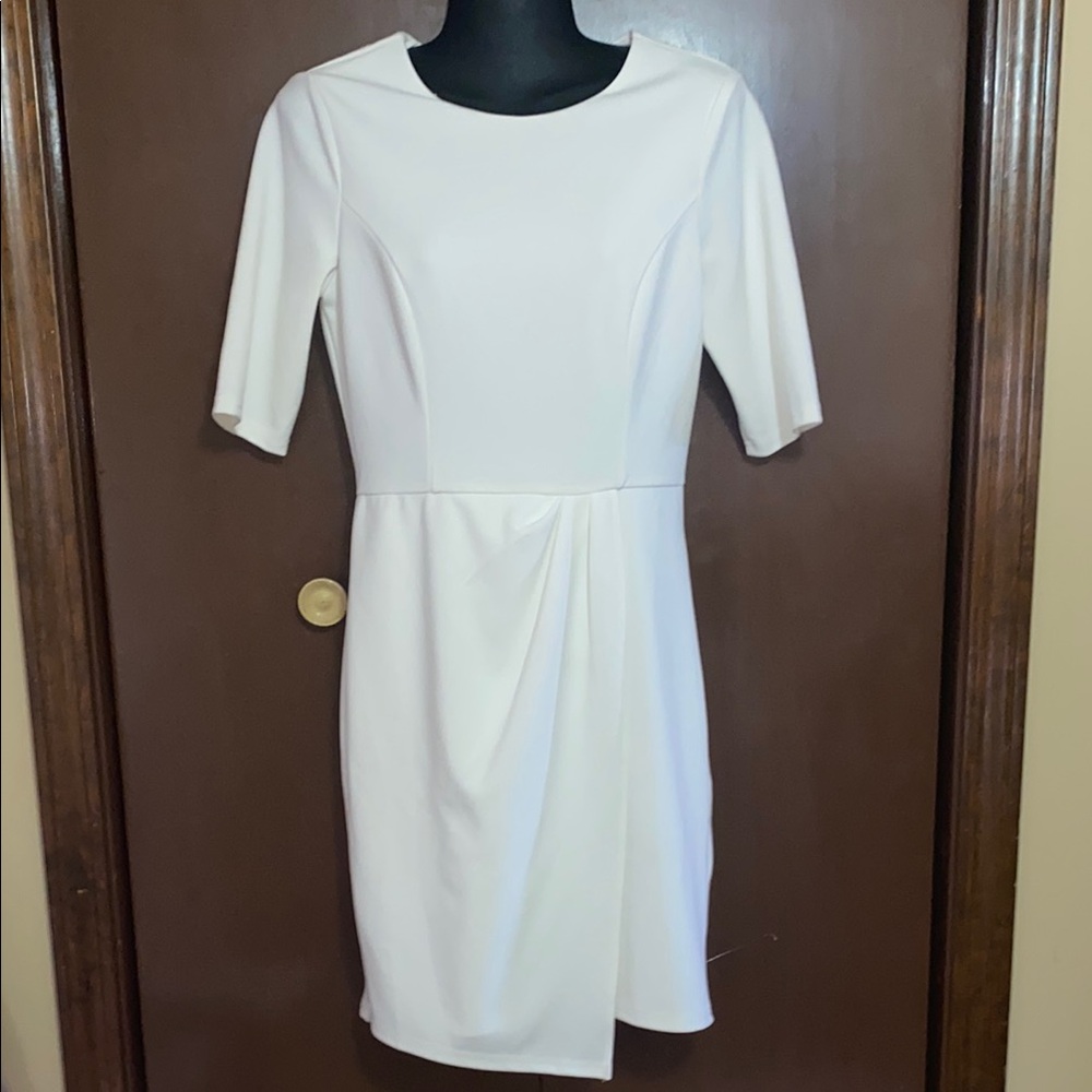 Lulus Elegant White Sheath Dress M